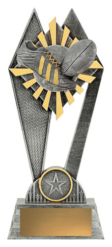 Rugby Peak Trophy Silver 200mm Rugby Peak Trophy Silver 200mm