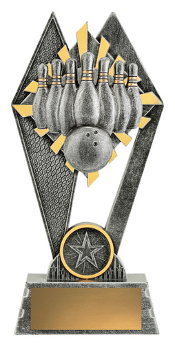 Tenpin Peak Trophy Silver 180mm Tenpin Peak Trophy Silver 180mm