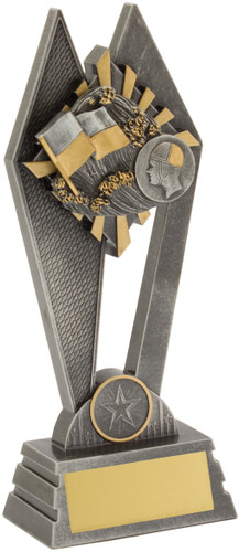 Surf Lifesaving Peak Trophy Silver 225mm