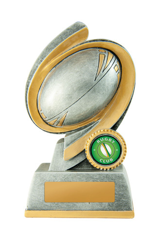 Rugby Java Trophy Silver-Gold 155mm Rugby Java Trophy Silver-Gold 155mm