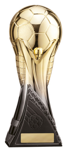 Football Qatar 22 Trophy Black-Gold 275mm
