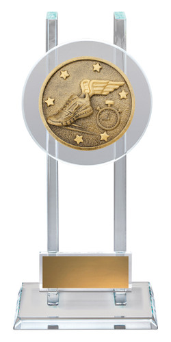 Athletics Spartan Glass Trophy 165mm