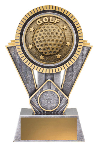 Golf Spartan Trophy Silver & Gold 180mm Golf Spartan Trophy Silver & Gold 180mm