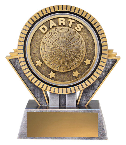 Darts Spartan Trophy Silver & Gold 130mm Darts Spartan Trophy Silver & Gold 130mm