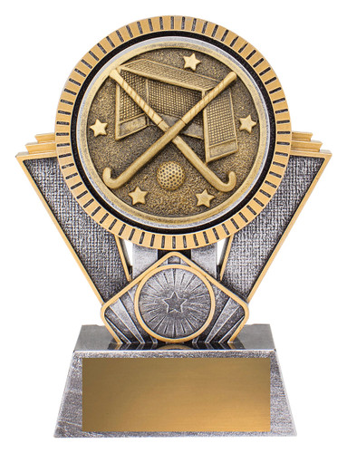 Hockey Spartan Trophy Silver & Gold 155mm Hockey Spartan Trophy Silver & Gold 155mm