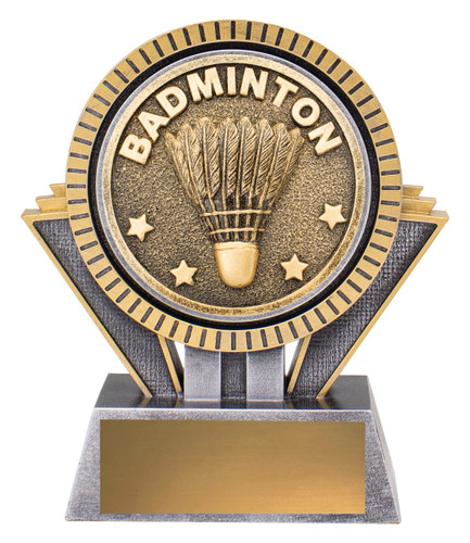 Badminton Spartan Trophy Silver & Gold 130mm Badminton Spartan Trophy Silver & Gold 130mm