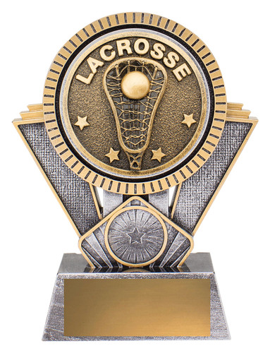 Lacrosse Spartan Trophy Silver & Gold 155mm
