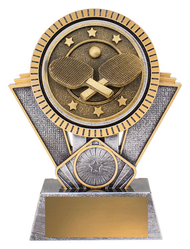 Table Tennis Spartan Trophy Silver & Gold 155mm Table Tennis Spartan Trophy Silver & Gold 155mm