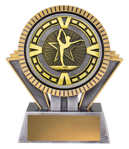 Gymnastics Spartan Varsity Trophy Silver & Gold 130mm Gymnastics Spartan Varsity Trophy Silver & Gold 130mm