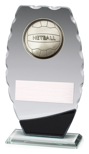 Netball Clipped Oval Trophy 190mm Netball Clipped Oval Trophy 190mm