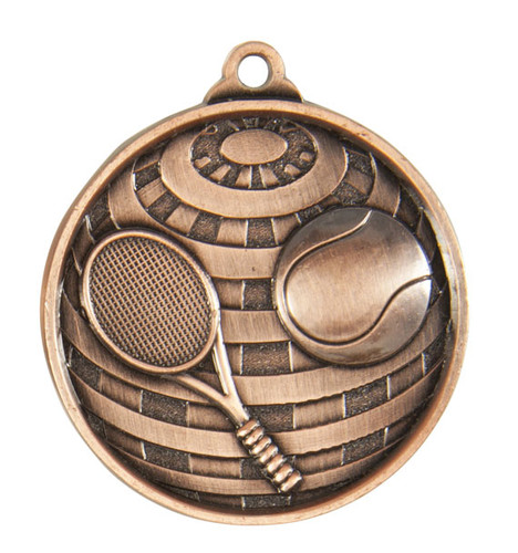 Tennis Global Medal Bronze 50mmmm Tennis Global Medal Bronze 50mmmm