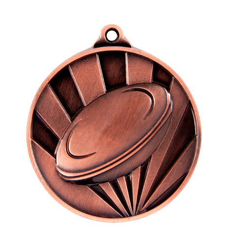 Rugby Sunrise Medal Bronze 50mm Rugby Sunrise Medal Bronze 50mm
