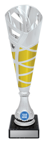 Hex Cup - Silver / Gold 370mm Hex Cup - Silver / Gold 370mm