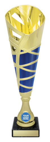 Hex Cup - Gold / Blue 350mm