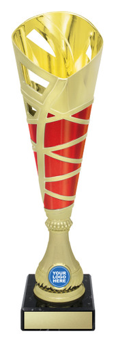 Hex Cup - Gold / Red 370mm Hex Cup - Gold / Red 370mm