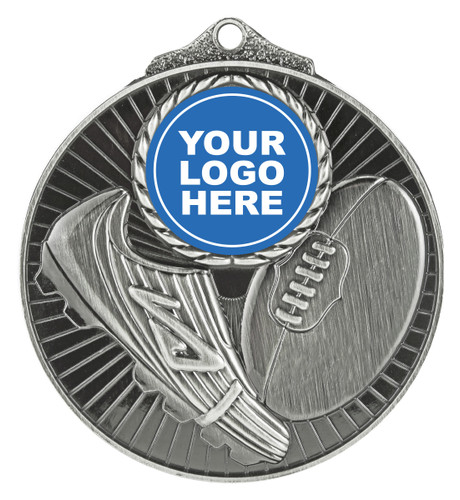 Aussie Rules Insert Medal Silver 50mm Aussie Rules Insert Medal Silver 50mm