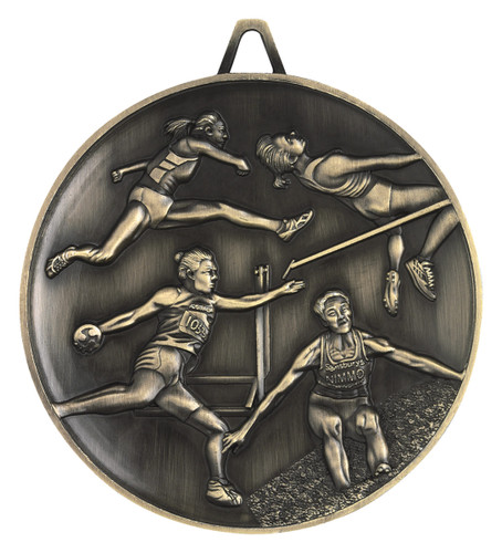 Athletics Medal Gold 62mm