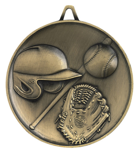 Baseball - Softball Heavyweight Medal Gold 62mm