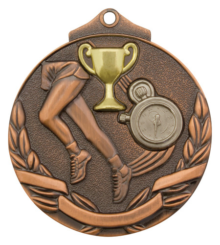 Athletics Medal Bronze 52mm Athletics Medal Bronze 52mm