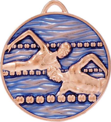 Swimming Medal Bronze 50mm