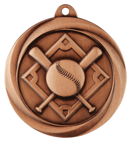 Baseball - Softball Econo Medal Bronze 50mm