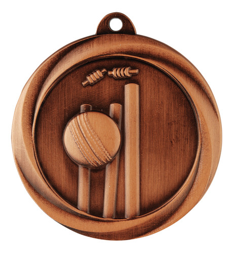 Cricket Econo Medal Bronze 50mm Cricket Econo Medal Bronze 50mm