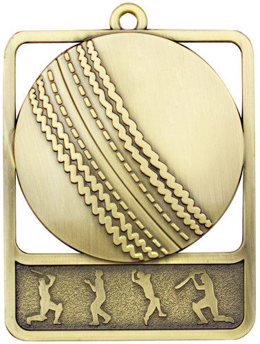 Cricket Medal Gold 62mm
