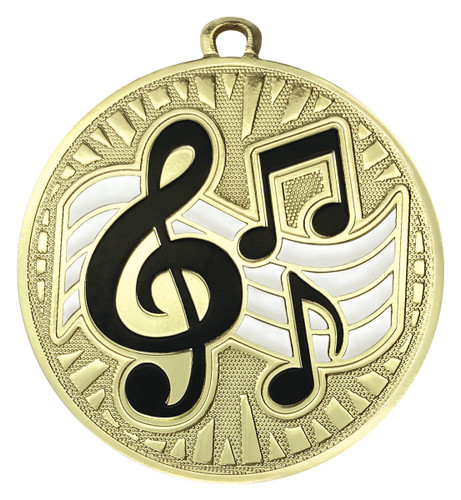 Music Spark Medal Shiny Gold