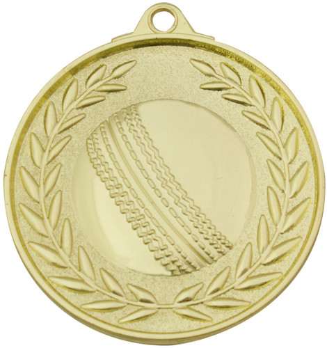Cricket Medal Gold 50mm Cricket Medal Gold 50mm