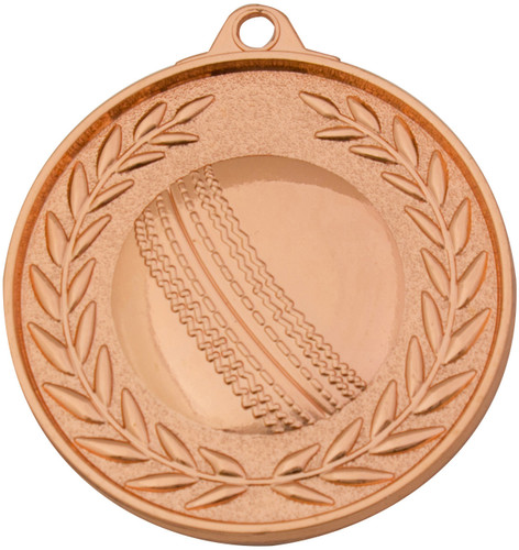 Cricket Medal Bronze 50mm