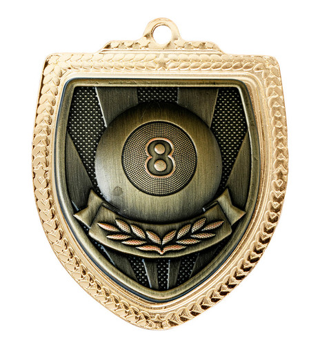 Shield Medal - Snooker - Pool/Pool Ball Shield Medal - Snooker - Pool/Pool Ball