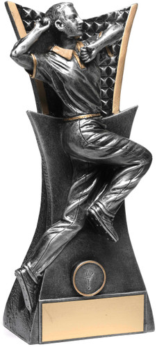 Cricket Vanguard Bowler Trophy Silver 290mm