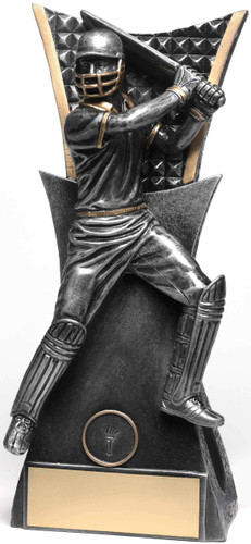 Cricket Vanguard Batsman Trophy Silver 290mm