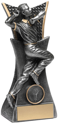 Cricket Vanguard Bowler Trophy Silver 185mm