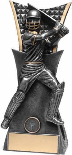 Cricket Female Vanguard Batsman Trophy Silver 290mm