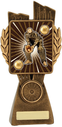 Cricket Lynx Wicketkeeper Trophy Gold 175mm