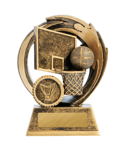 Basketball Azzurro Trophy Gold 120mm