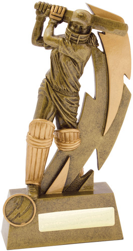 Cricket Shazam F/Batsman Trophy Gold 230mm