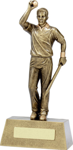 Cricket Hero Bowler Trophy Gold 245mm