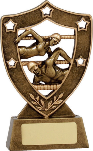 Swimming Shield Trophy Gold 135mm
