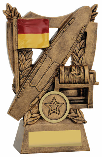 Surf Lifesaving Alpha Shield Trophy Gold 155mm