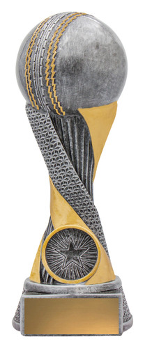 Cricket Apex Trophy Silver & Gold 175mm