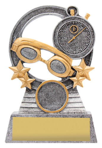 Swimming Comet Trophy Silver 125mm