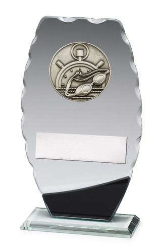 Swimming Clipped Oval Trophy 190mm