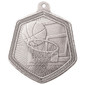 Basketball Falcon Medal Silver 67mm