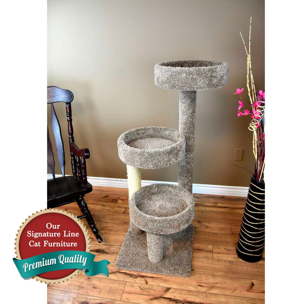 Cat's Choice 50 Inch Triple Tub Cat Tree**
