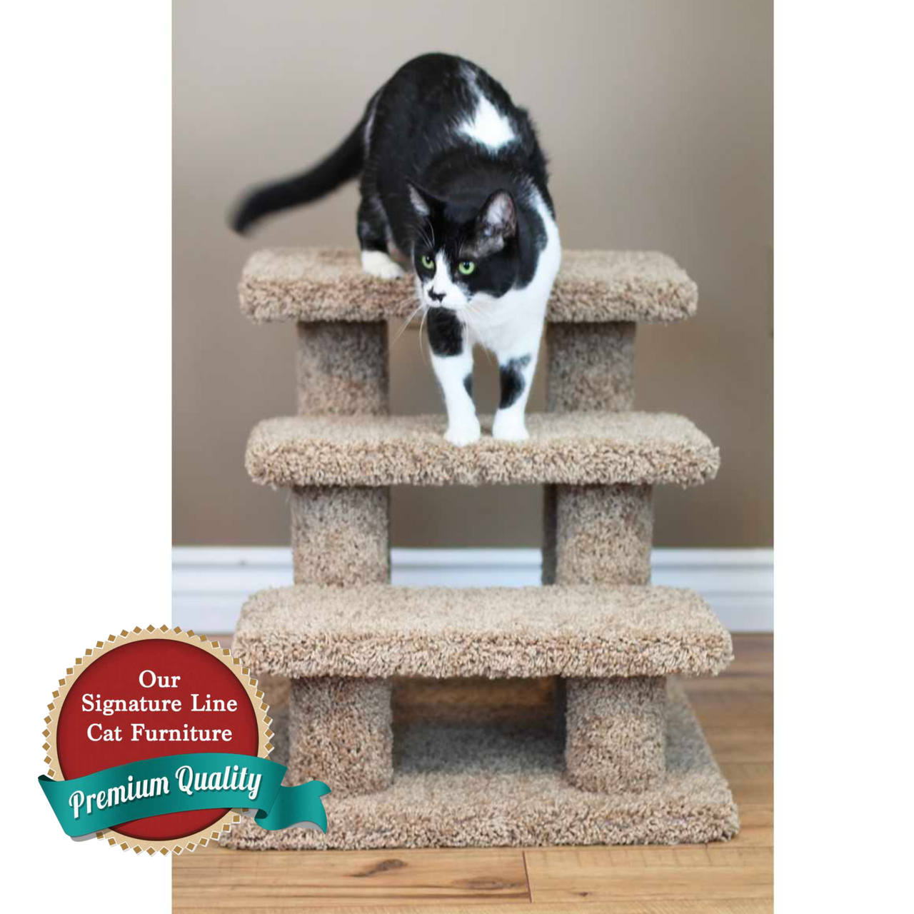 Cat's Choice Pillar Style Pet Stairs - Main Image