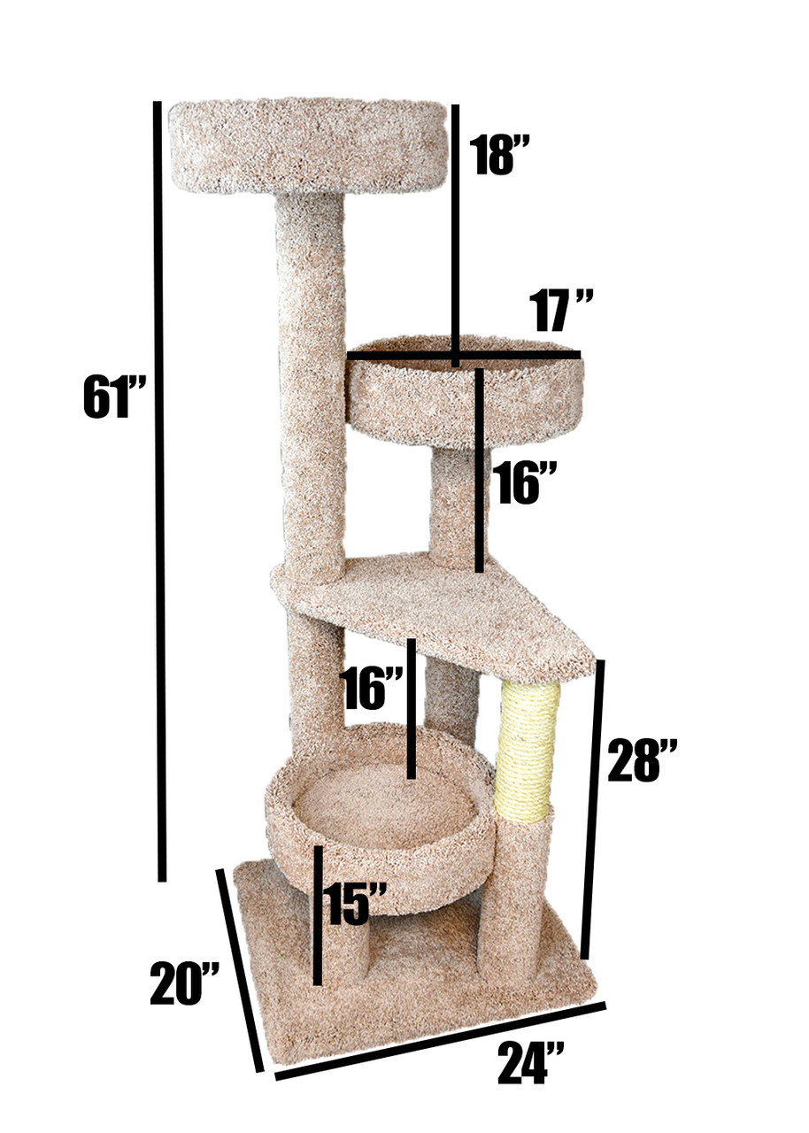 Cat's Choice 61 Inch 4 Level Cat Gym**