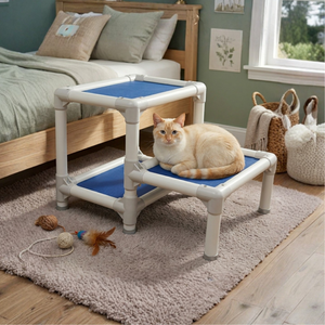 PVC Frame 3 Tier Cat Tree