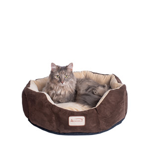 Cozy Pet Bed, Mocha/Beige for Cats and Extra Small Dogs C01HKF/MH Cozy Pet Bed, Mocha/Beige for Cats and Extra Small Dogs C01HKF/MH